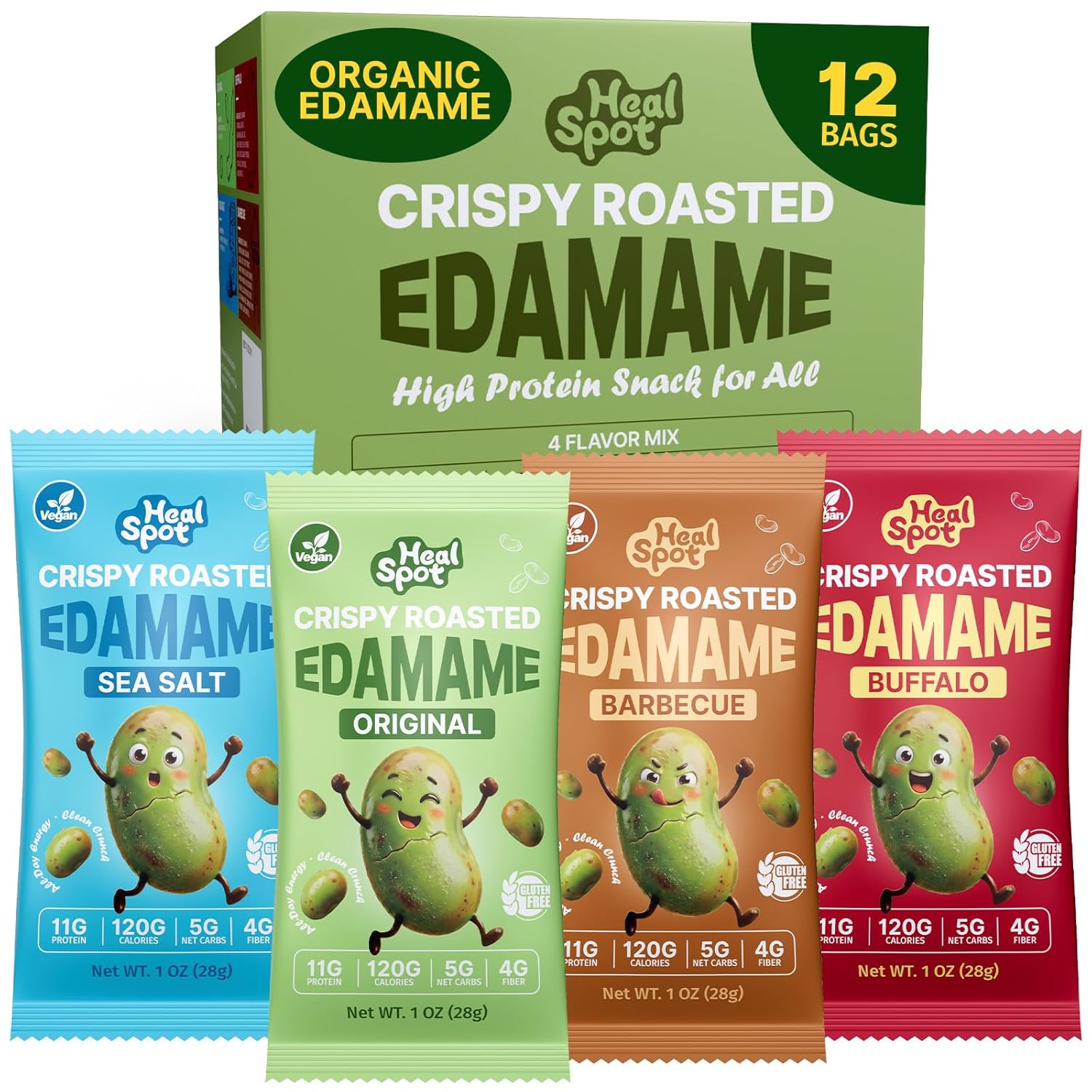 Discover the Crunch: Healspot Organic Edamame Beans - Your New Go-To Snack