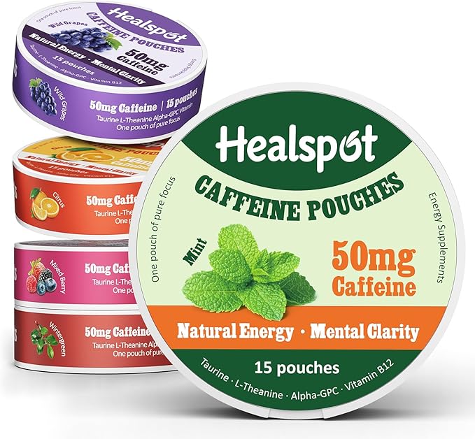 Boost Your Energy and Focus with Healspot Nootropic Caffeine Pouches