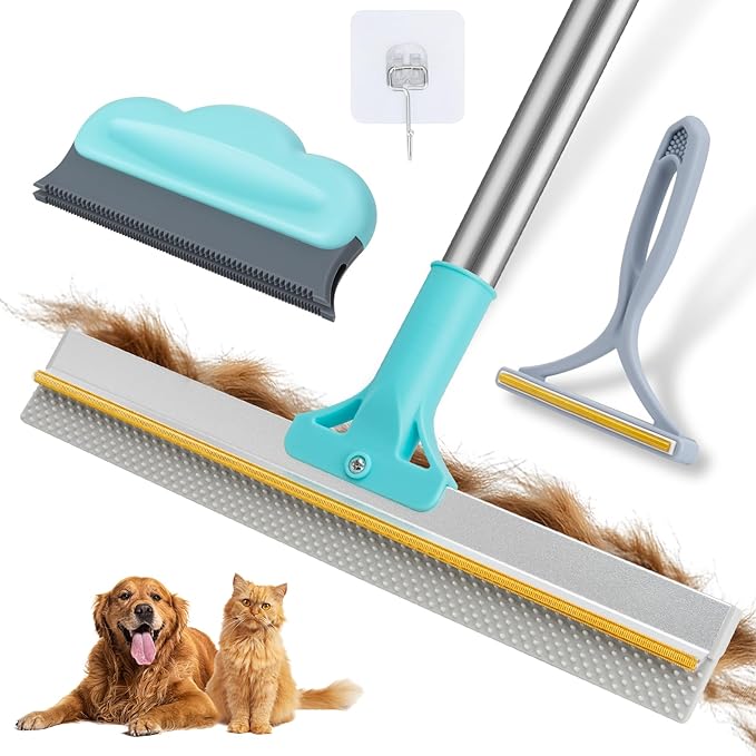 Say Goodbye to Pesky Pet Hair With FancyMouse's Versatile Carpet Rake