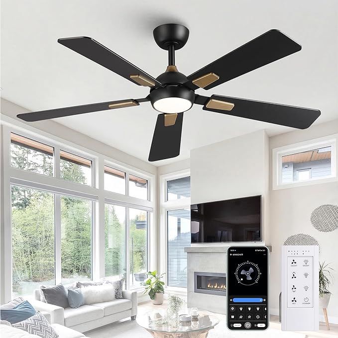 Discover the Ultimate Comfort: A Stylish 52-Inch Ceiling Fan with Smart Features