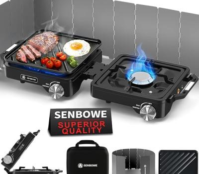 Unleash Your Outdoor Culinary Skills with the SENBOWE 2-Burner Pro Camping Stove